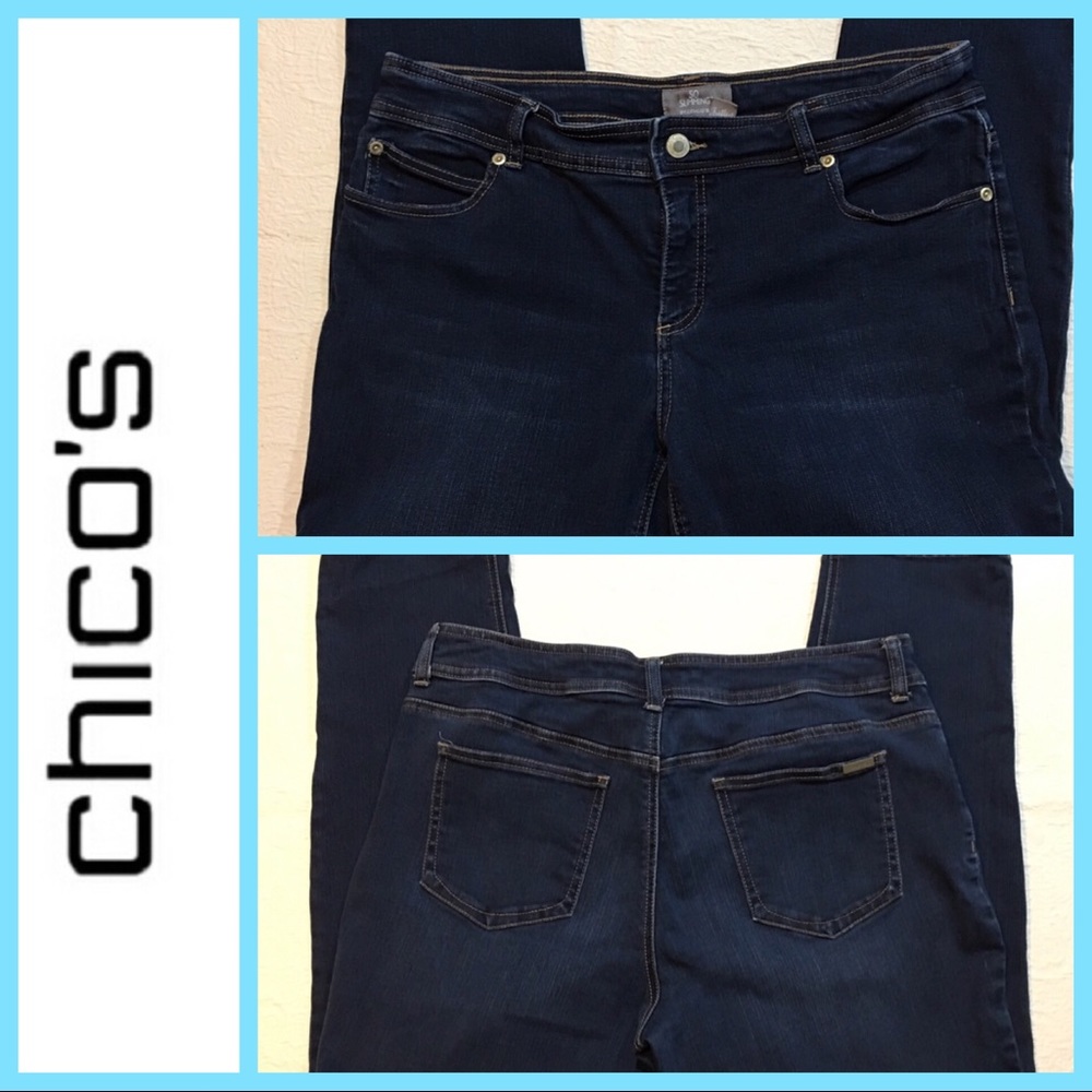 So slimming Chicos jeans size 12/14 Chico’s